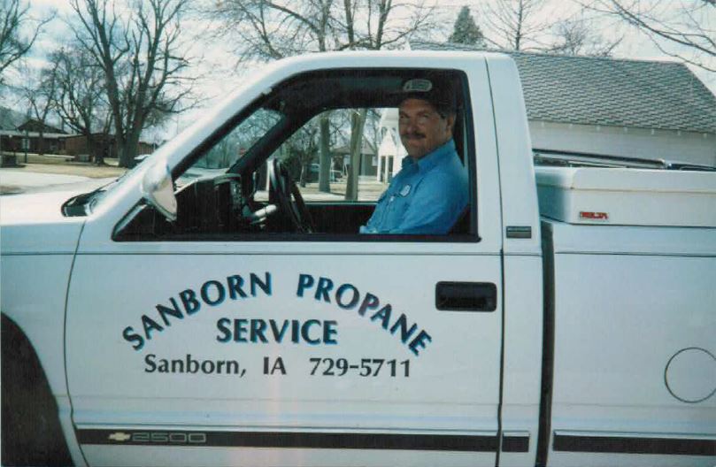 Sanborn Propane service vehicle